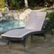 GDF Studio Lakeport Outdoor Grey Wicker Adjustable Chaise Lounge with Cushion